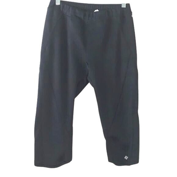 Columbia Womens Omni-Wick Capri Pants M Black Polyester Activewear - Picture 1 of 14